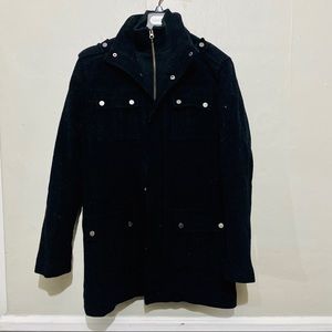 BGSD Wool Blend Patch Pocket Toggle Coat